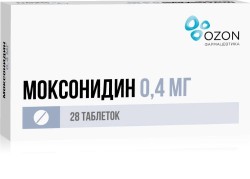 Моксонидин, табл. п/о пленочной 0.4 мг №28