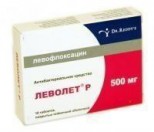 Леволет Р, табл. п/о пленочной 500 мг №10
