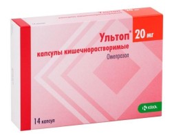 Ультоп капс. кишечнораств. 20 мг 14 шт.