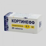 Кортинефф, таблетки 0.1 мг 20 шт