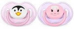 Соска-пустышка силиконовая, Avent (Авент) 2 шт SCF182/13 арт. 83512 Домашние животные 0-6 мес для девочки