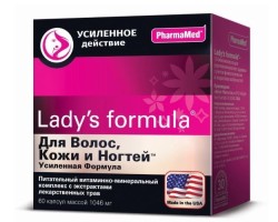 Леди'С формула для волос кожи и ногтей усиленная формула 60 шт. капс. 1046 мг