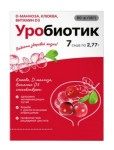 Уробиотик, BioForte (БиоФорте) порошок 2.77 г 7 шт БАД D-манноза 2000 мг с экстрактом клюквы 500 мг и витамином D3 400 МЕ саше